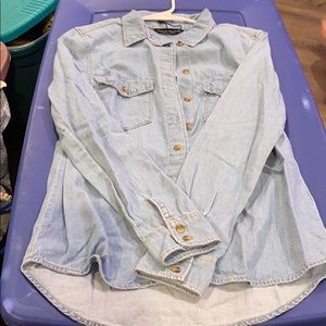 Long sleeve denim button up